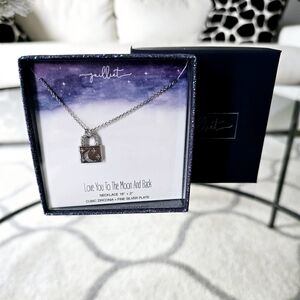 💘 Pick 3 For $15 Juilliet Silver Plated Moon Lock Necklace New In Box